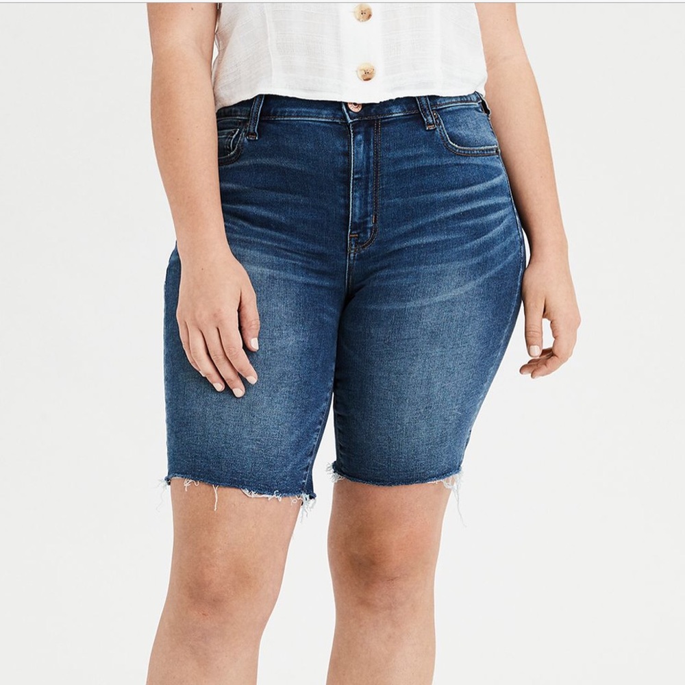 AE Ne(X)t Level High-Waisted Skinny Bermuda Shorts